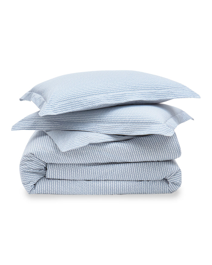 Luxe Premium Percale Duvet Set in La Mer