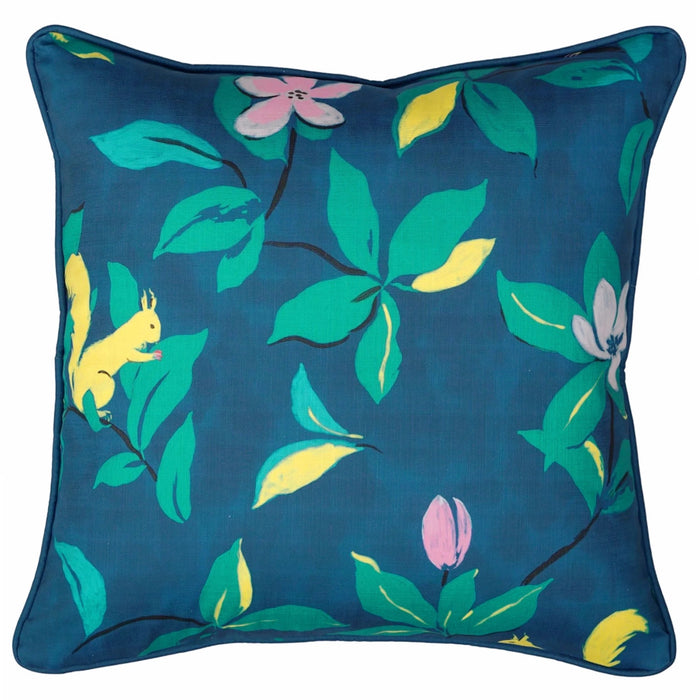 Magnolias Pillow Cover in Blue - The Well Appointed House