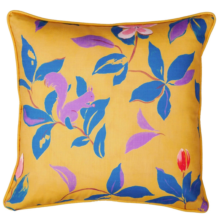 Magnolias Pillow Cover in Yellow - The Well Appointed House