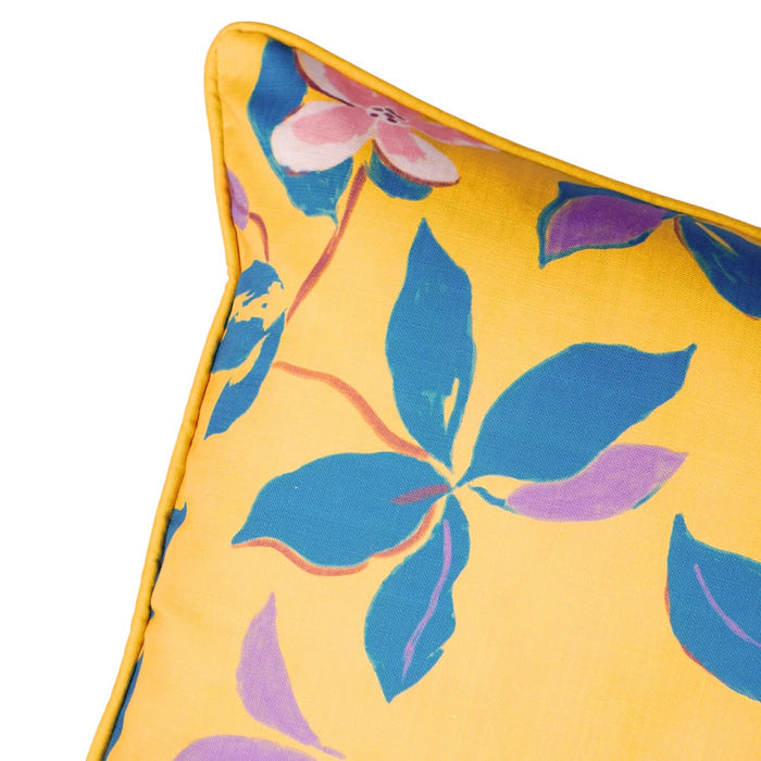 Magnolias Pillow Cover in Yellow - The Well Appointed House