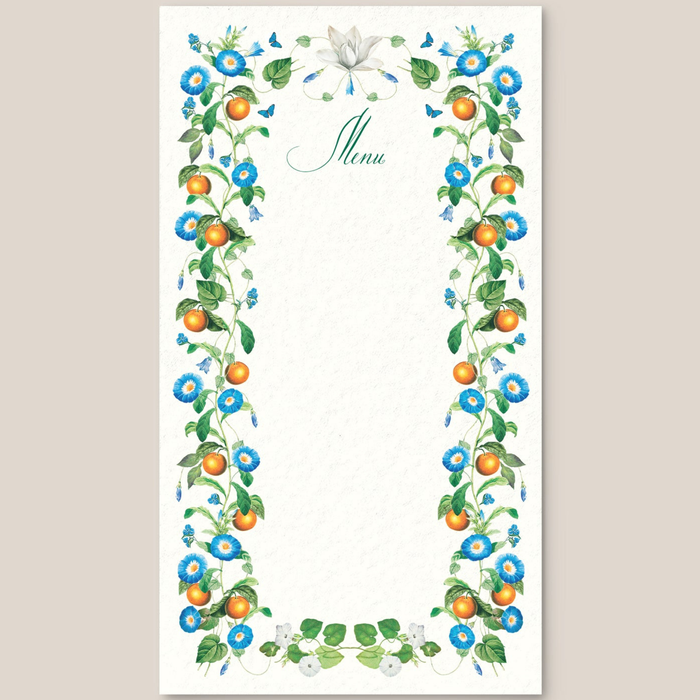 Mediterráneo Menu Cards - The Well Appointed House