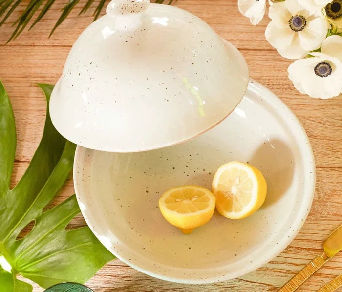 Medium Cloche Stoneware Serving Platter - Serveware - The Well Appointed House