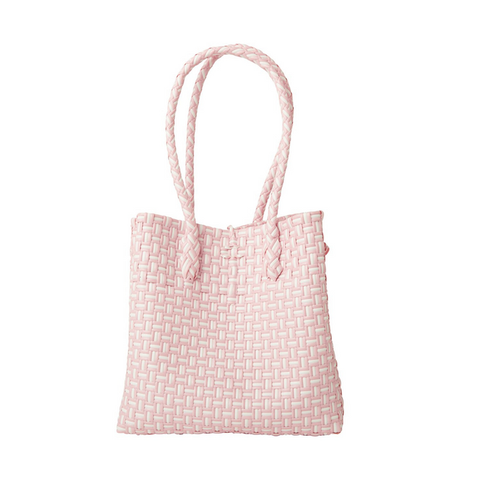 Midi Ella Tote in Light Pink Check - The Well Appointed House