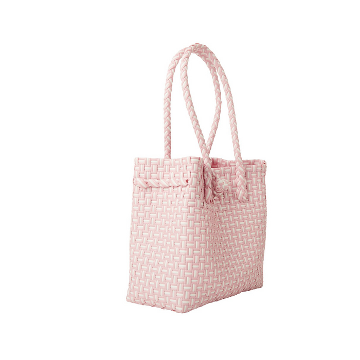 Midi Ella Tote in Light Pink Check - The Well Appointed House