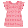 Mini Capucine Girl's Caftan, Rose Embroidery - The Well Appointed House