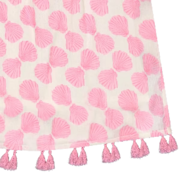 Mini Chantal Girl's Sundress Shell Beach Pink - The Well Appointed House