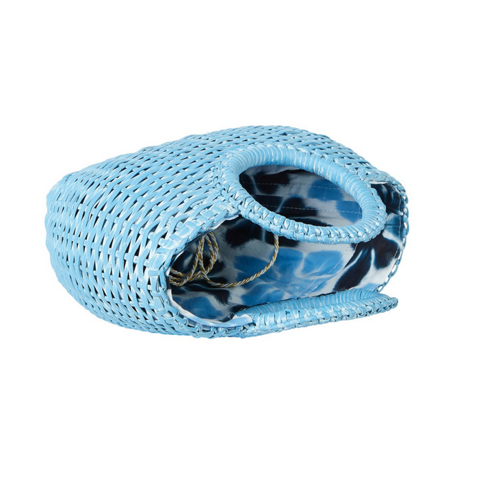 Mini Willow Cain Handbag in Blue - The Well Appointed House