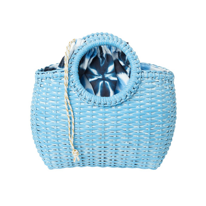 Mini Willow Cain Handbag in Blue - The Well Appointed House