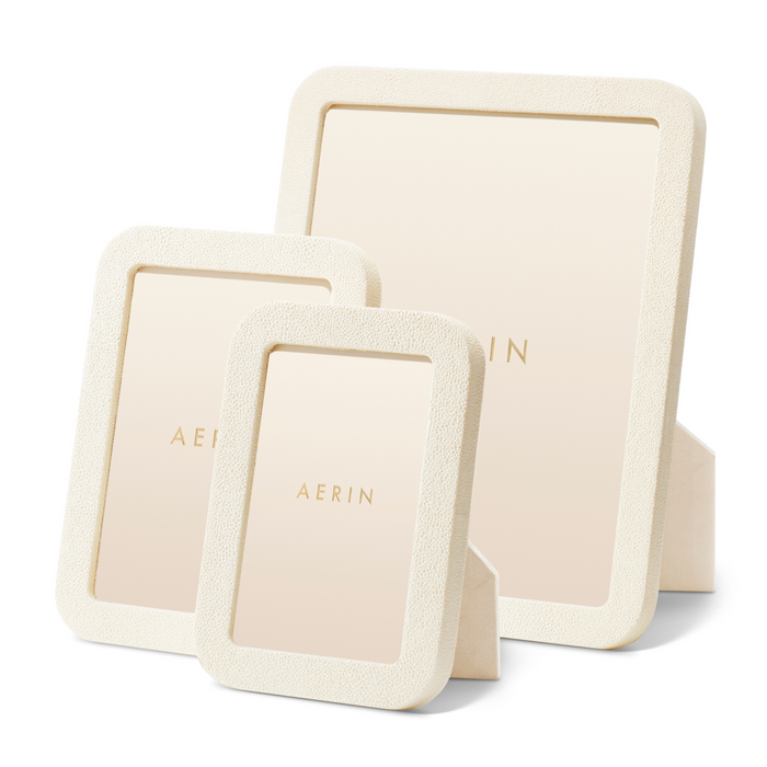 Modern Shagreen Frame, Cream - The Well Appointed House