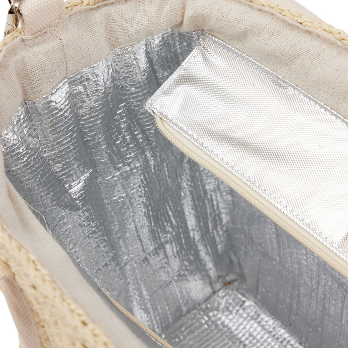 Modern Straw Cooler Tote - The Well Appointed House