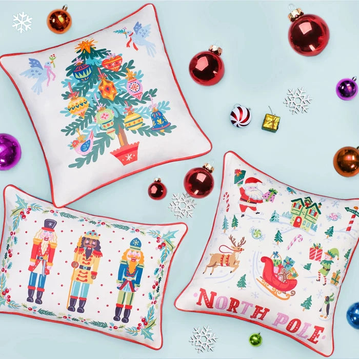 North Pole Printed Pillow - The Well Appointed House