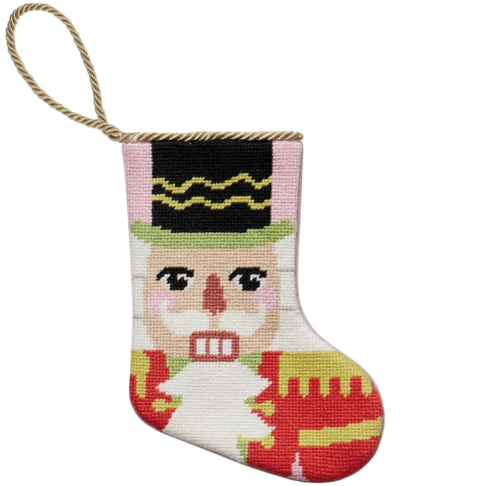 Nutcracker Embroidered Mini Stocking - The Well Appointed House