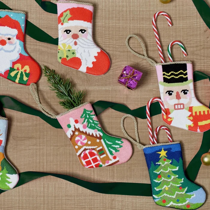 Nutcracker Embroidered Mini Stocking - The Well Appointed House