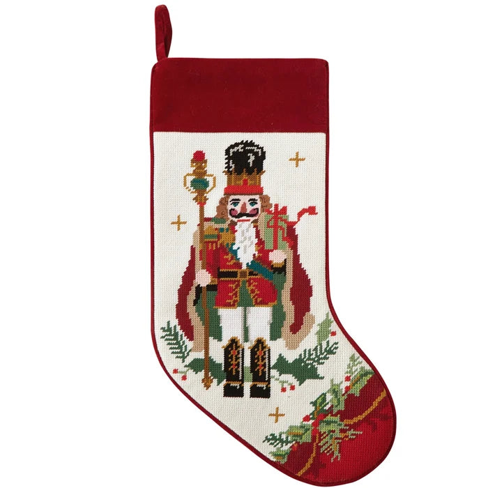 Nutcracker Embroidered Stocking - The Well Appointed House