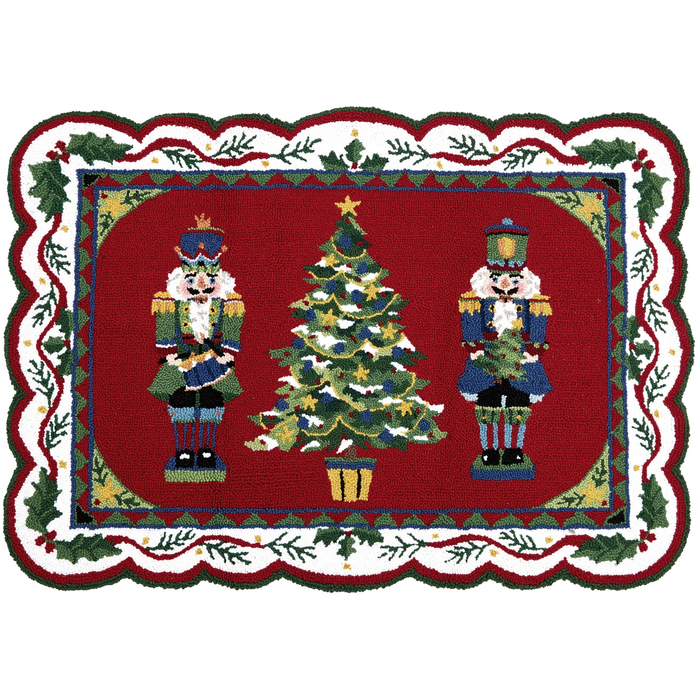 Nutcracker Tree Hook Rug - The Well Appointed House