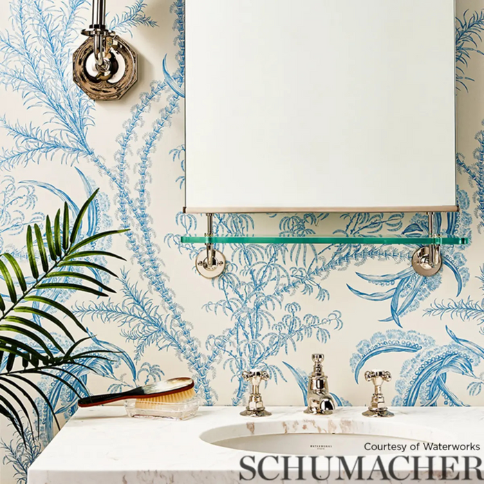 Ocean Toile Wallpaper  - The Well Appointed House