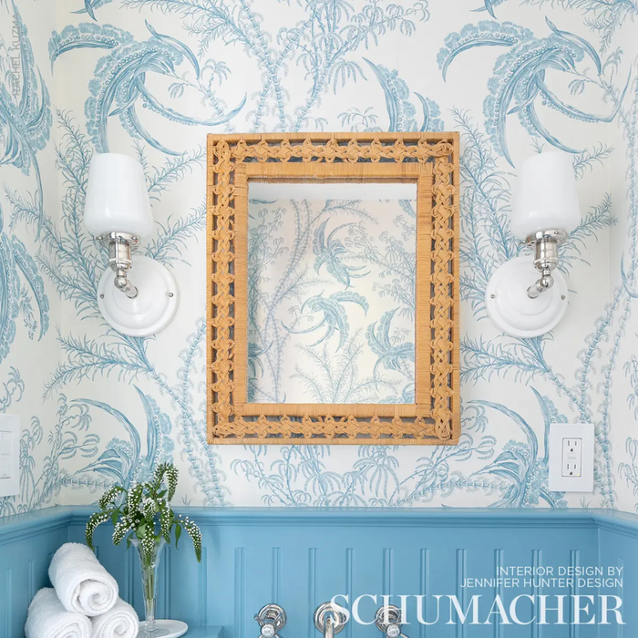 Ocean Toile Wallpaper  - The Well Appointed House
