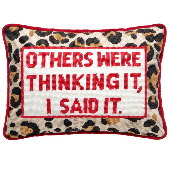 Others Were Thinking It Embroidered Pillow - The Well Appointed House