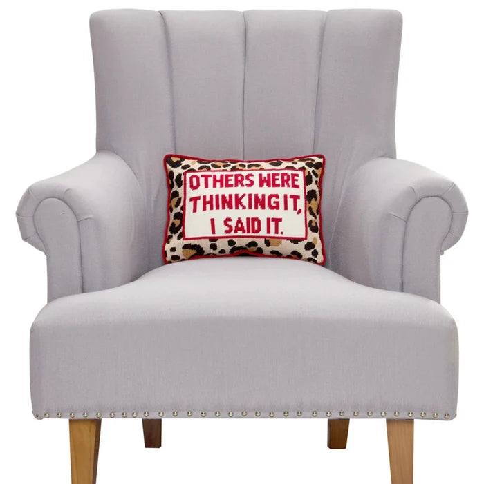 Others Were Thinking It Embroidered Pillow - The Well Appointed House