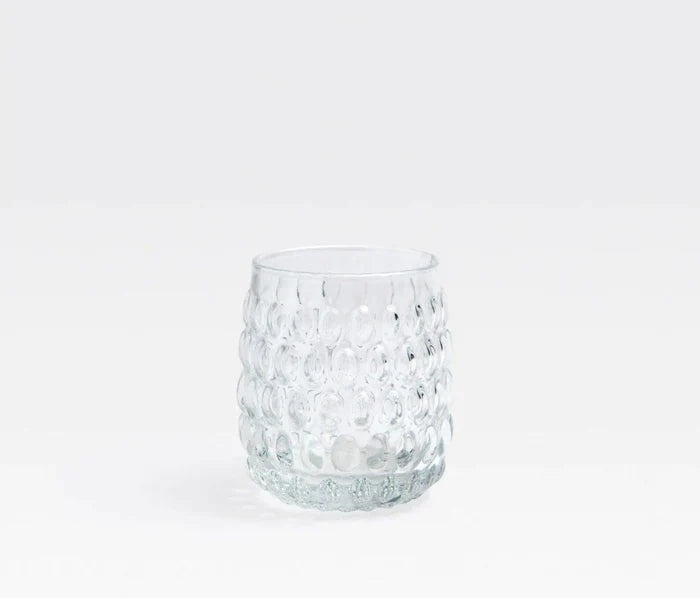 Oval Beaded Hand Blown Glasses - Drinkware - The Well Appointed House
