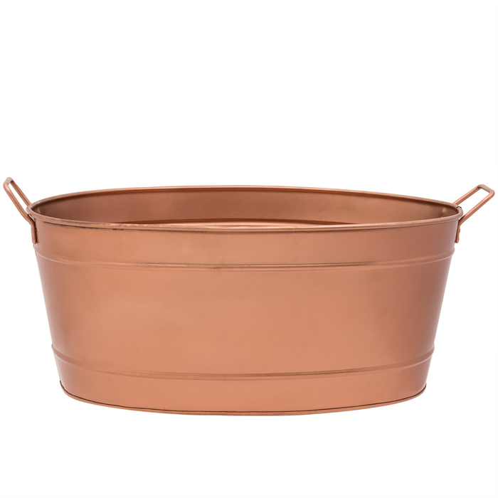 Oval Copper-Plated Tub - The Well Appointed House