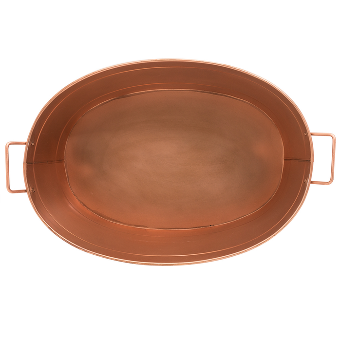 Oval Copper-Plated Tub - The Well Appointed House