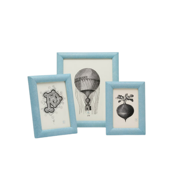 Oxford Realistic Faux Shagreen Frames - The Well Appointed House