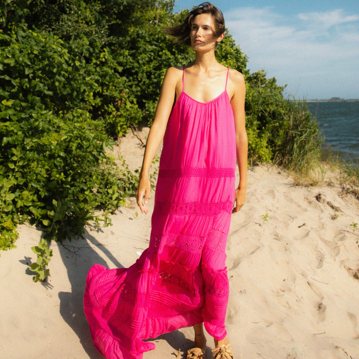 Paola Dress Fuchsia - The Well Appointed House