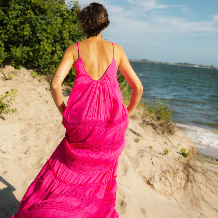 Paola Dress Fuchsia - The Well Appointed House