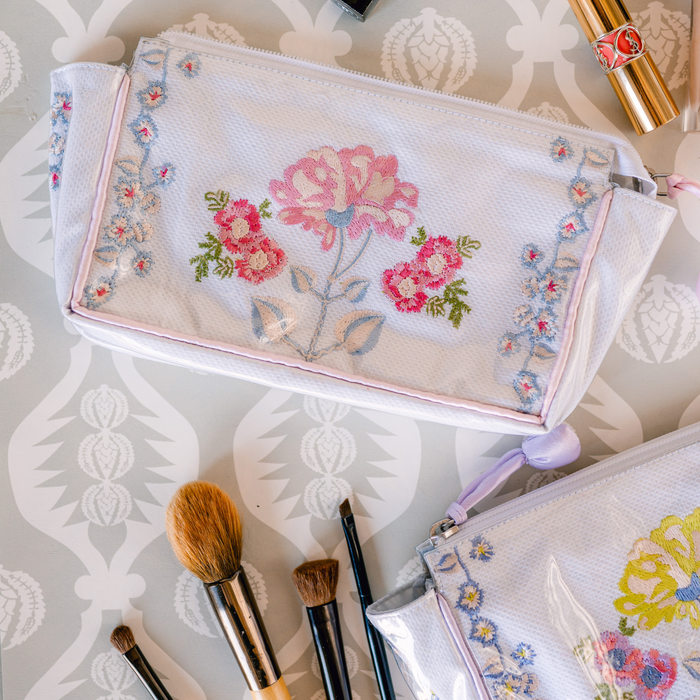 Peony Small Makeup Bag - The Well Appointed House