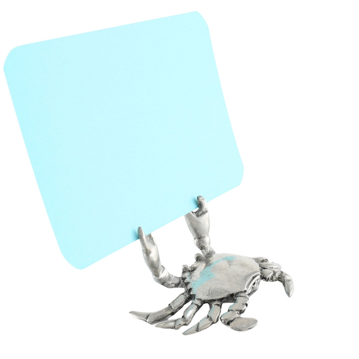 Pewter Crab Place Card Holder - The Well Appointed House