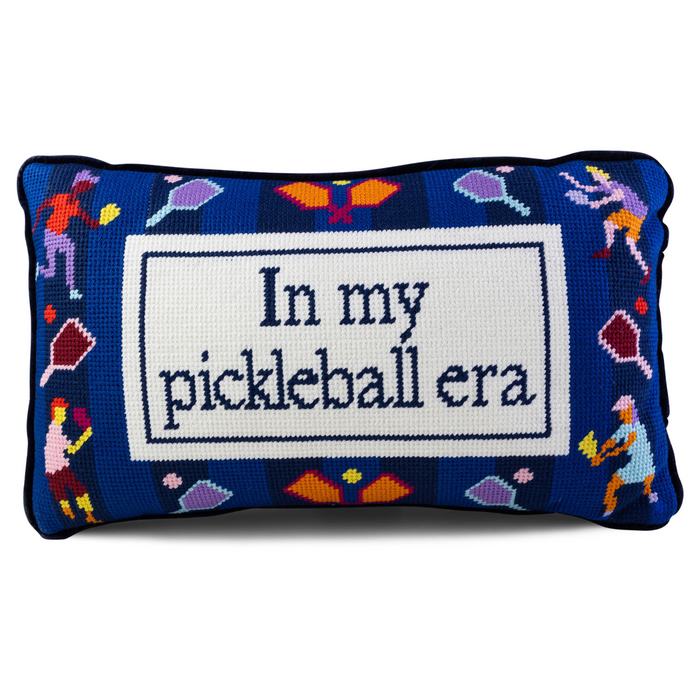 Pickleball Era Needlepoint Pillow - The Well Appointed House
