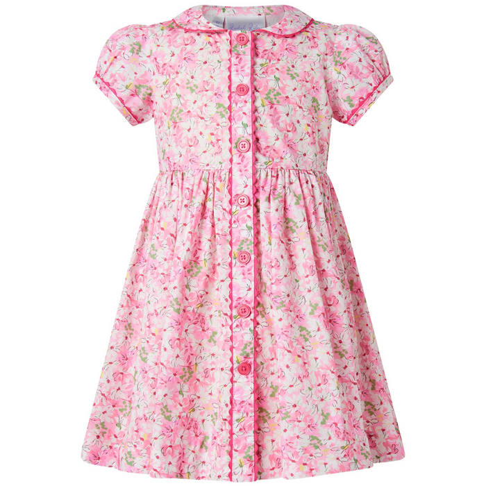 Pink Daisy Button-Front Dress - The Well Appointed House