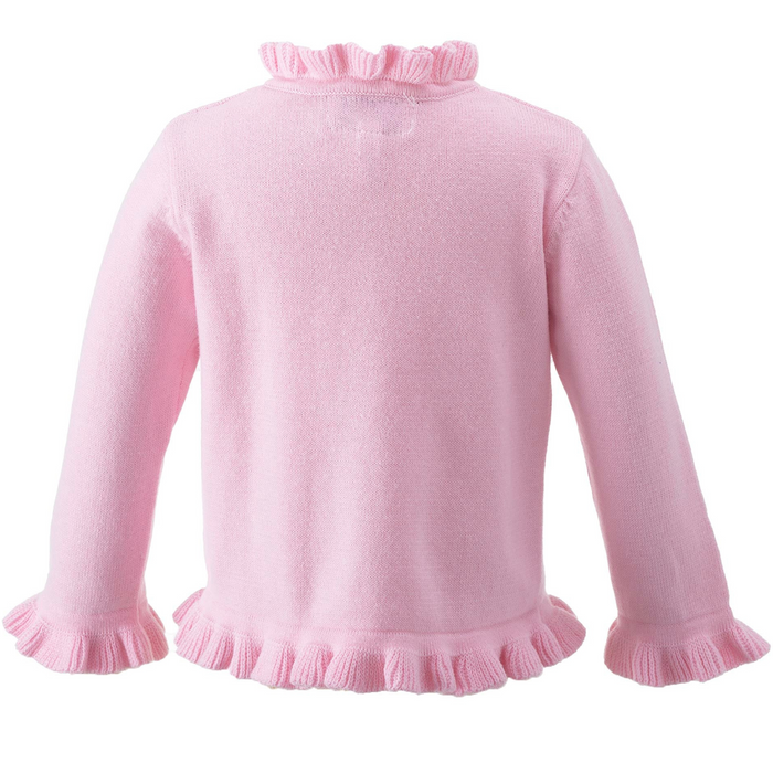 Pink Frill Cardigan - The Well Appointed House