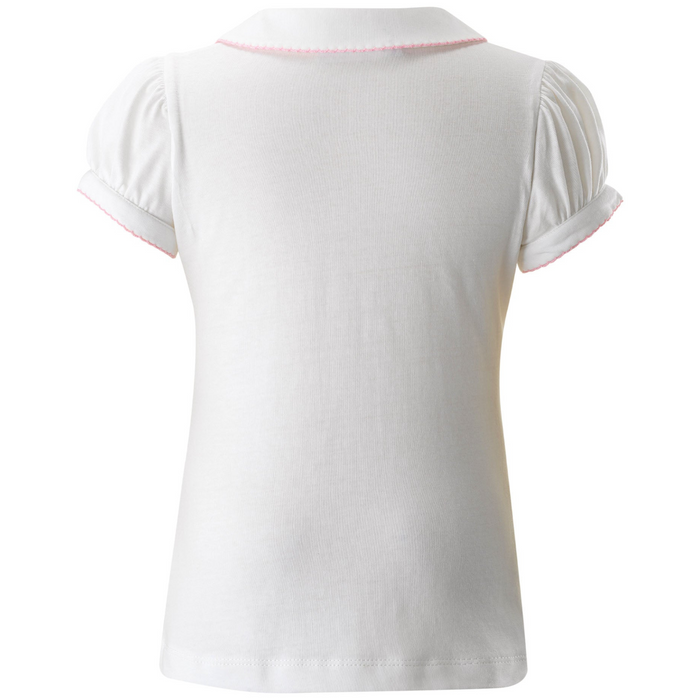 Pink Picot Trim Polo - The Well Appointed House