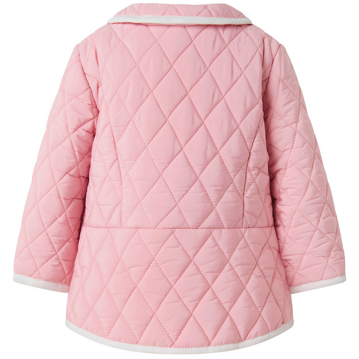Pink Two-Tone Quilted Jacket for Toddlers  - The Well Appointed House