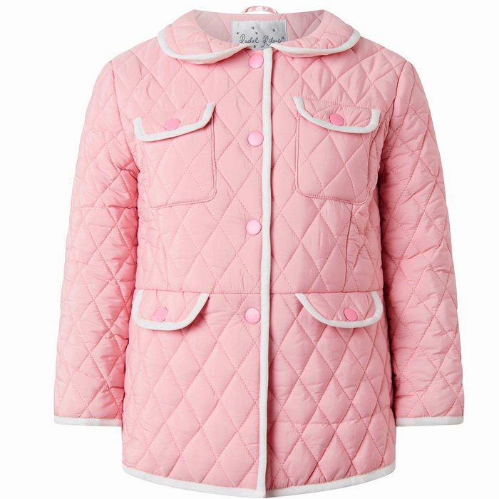 Pink Two-Tone Quilted Jacket - The Well Appointed House