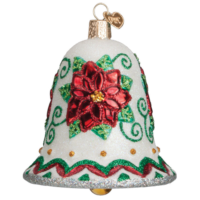 Poinsettia Bell Ornament - The Well Appointed House
