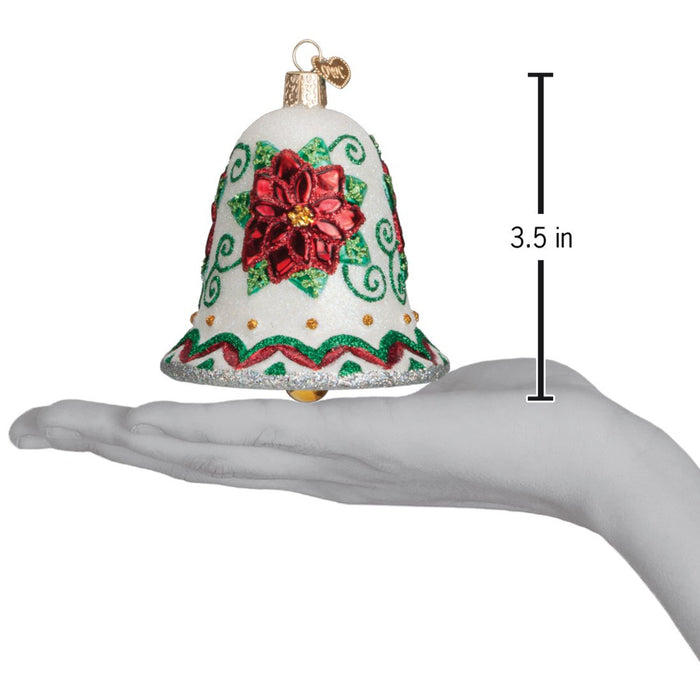 Poinsettia Bell Ornament - The Well Appointed House