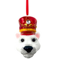Polar Bear Head Glass Ornament - The Well Appointed House