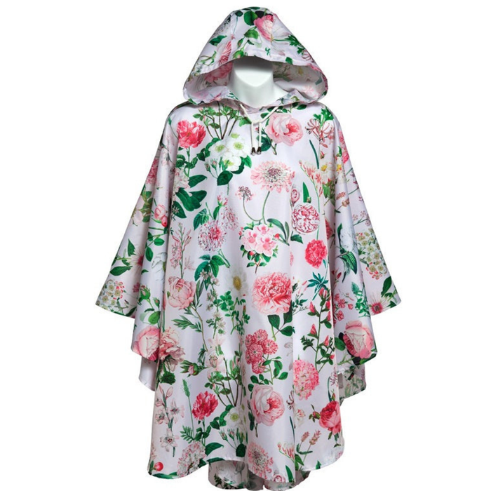 Poncho In A Bag, Pink Peony Design - The Well Appointed House