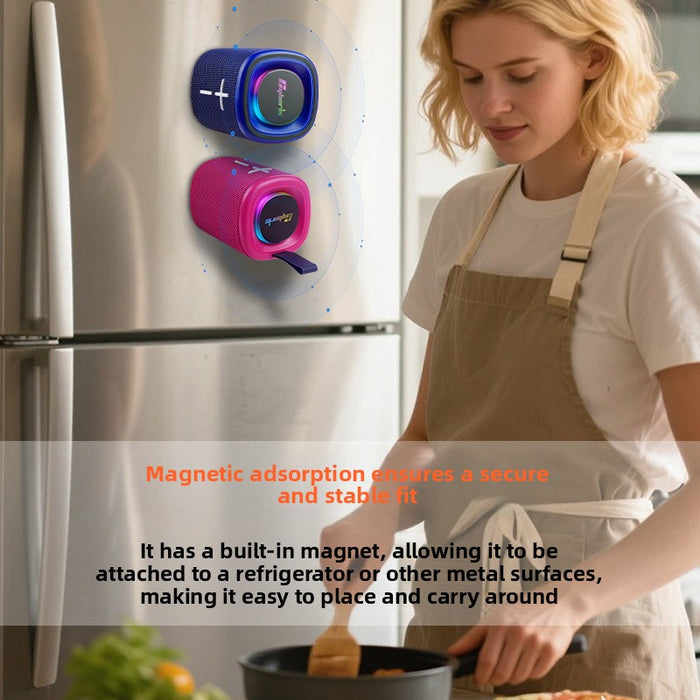 Portable Magnetic Bluetooth Speaker with Subwoofer