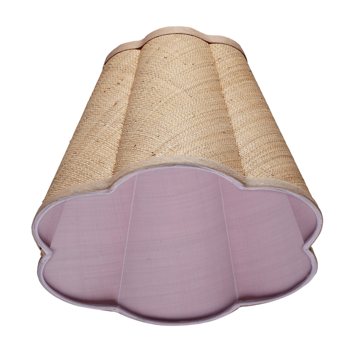 Raffia Scalloped Lamp Shade - The Well Appointed House