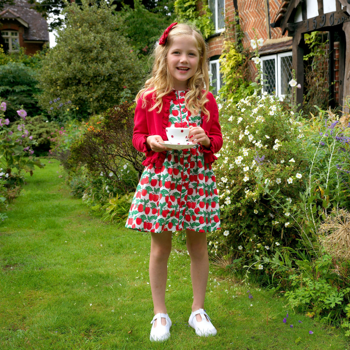Red Frill Cardigan - The Well Appointed House