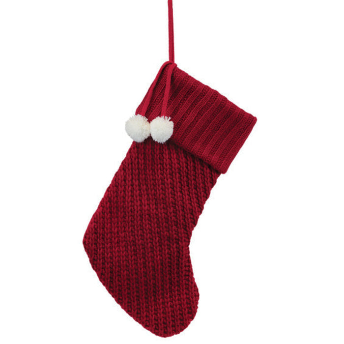 Red Knit Stocking - The Well Appointed House