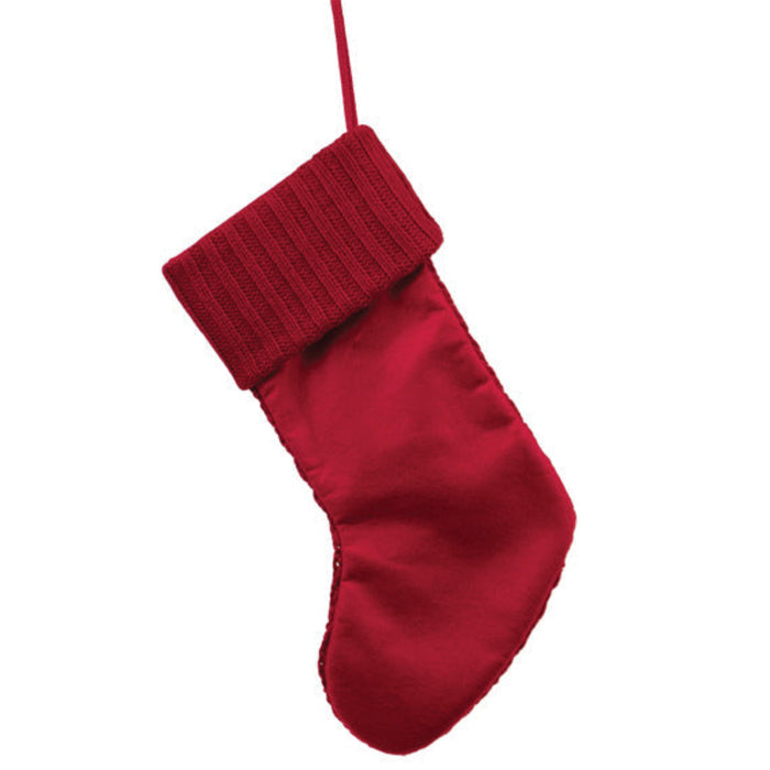 Red Knit Stocking - The Well Appointed House