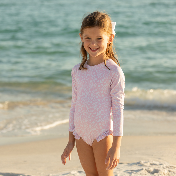Reese Rashguard in Coral Sand Chinz - The Well Appointed House