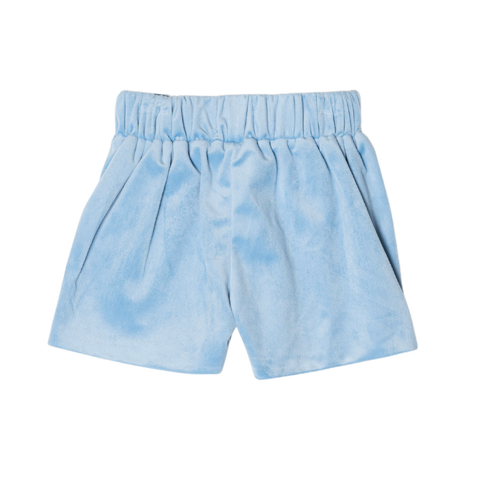 Robert Shorts in Bay Tree Blue Velvet - The Well Appointed House