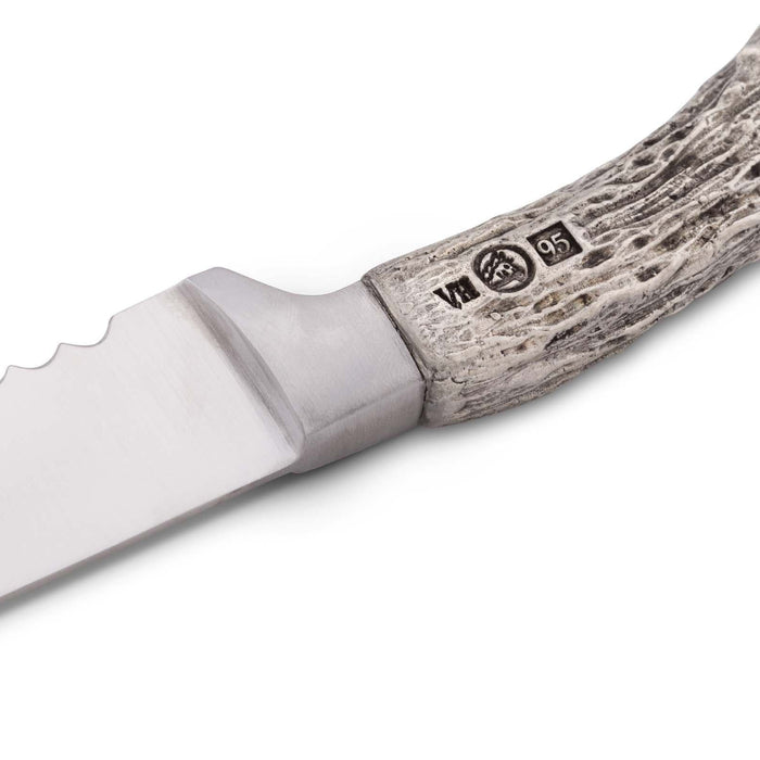 Round Bread Board with Antler Knife - The Well Appointed house