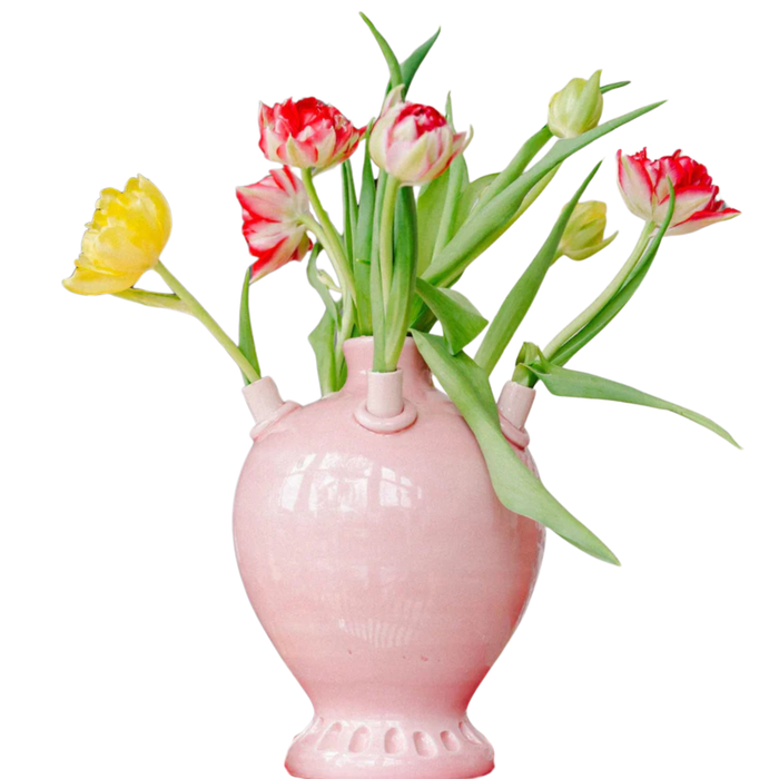 Round Pink Tulipiere - The Well Appointed House